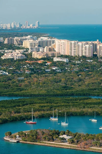 Panoramatický Pohled Miami Florida Slunečný Den South Beach Také Známý — Stock fotografie