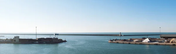 Panoramatický Výhled Přístav Livorno — Stock fotografie