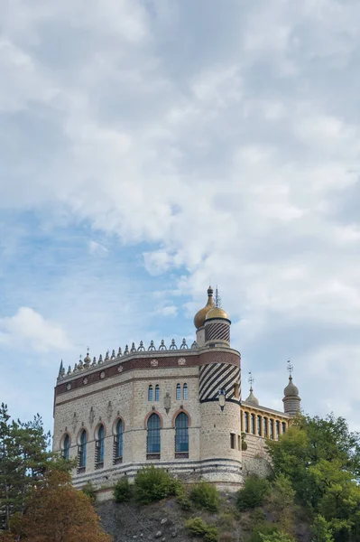 Riola Italië Oktober 2016 Weergave Van Rocchetta Mattei Kasteel Het — Stockfoto