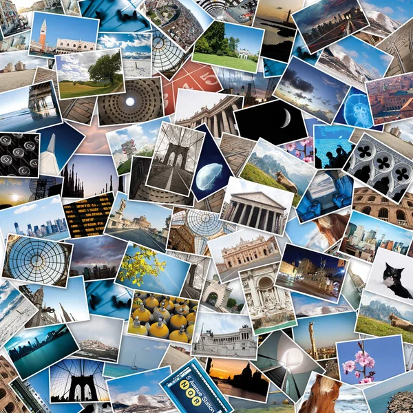 Stack Travel Images World — Stock Photo, Image