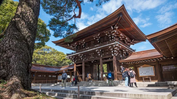 Tokyo Japan Circa March 2017 Entrance Meiji Jingu Shrine Shibuya — Stock Photo, Image