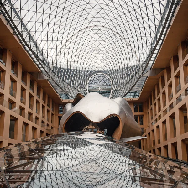 Berlin Deutschland Juli 2017 Bank Atrium Building Handelt Sich Ein — Stockfoto