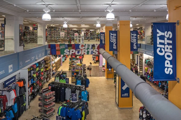 Nova Iorque Maio 2015 Citi Sports Store Interior View Citi — Fotografia de Stock