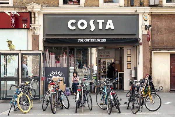 Londres Reino Unido Junio 2015 Restaurante Costa Costa Coffee Una —  Fotos de Stock
