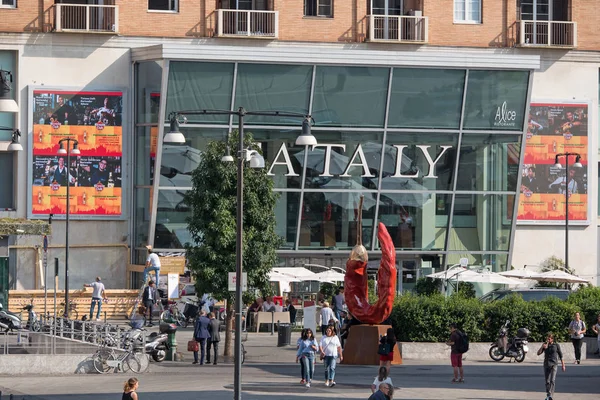 Milán Italia Septiembre 2016 Tienda Comestibles Eataly Una Cadena Italiana — Foto de Stock