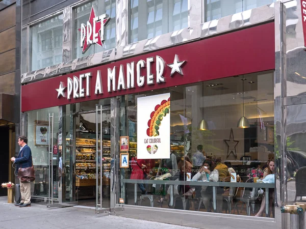 New York City Mei 2015 Pret Manger Restaurant Manhattan Pret — Stockfoto