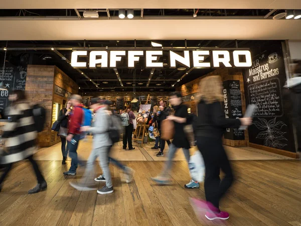Londyn Marca 2016 Caffe Nero Lotniska Heathrow — Zdjęcie stockowe