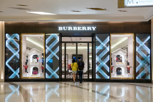 Бангкок Таиланд Ноября 2015 Года Burberry Store Burberry Group Plc — стоковое фото