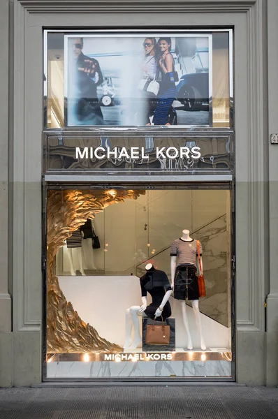 Florence Italy Circa January 2017 Michael Kors Store Window Michael — Stock Photo, Image
