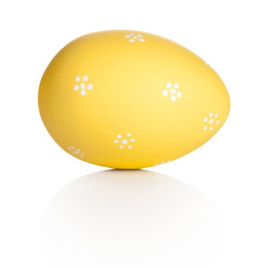 Paskalya yumurtası beyaz izole