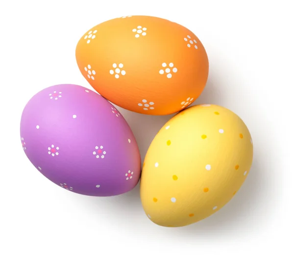 Easter Eggs on Whit — Stock Photo, Image