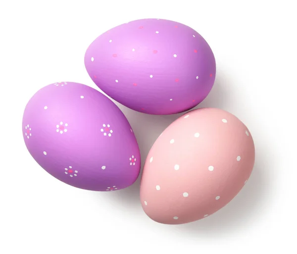 Easter Eggs on Whit — Stock Photo, Image