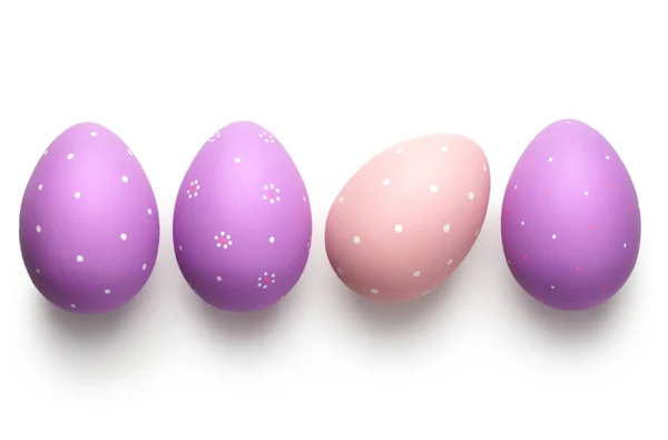 Easter Eggs on White — Stock Photo, Image