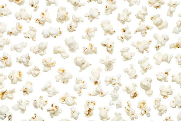 Popcorn geïsoleerd op witte achtergrond — Stockfoto