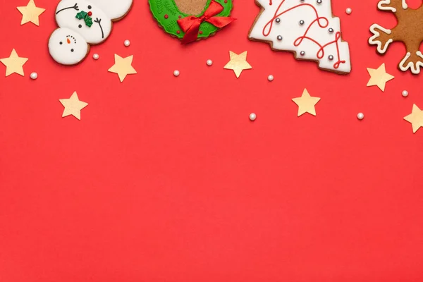 Lebkuchen Weihnachten Hintergrund — Stockfoto