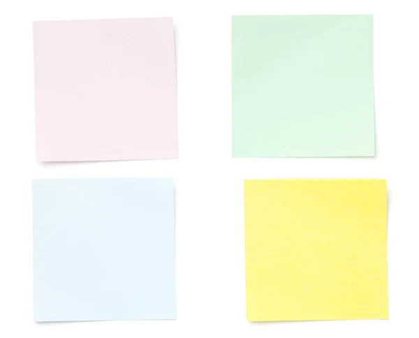 Sticky Post Note Papier isolé sur fond blanc — Photo