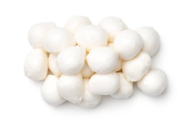 Beyaz arka plan üzerinde izole mozzarella