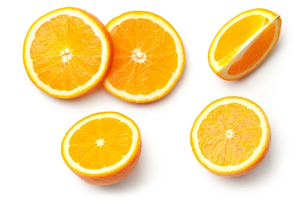 Naranja aislado sobre fondo blanco — Foto de Stock