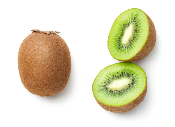 Kiwi frutas isoladas sobre fundo branco — Fotografia de Stock