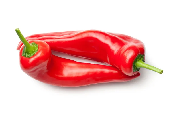 Paprika merah diisolasi pada latar belakang putih — Stok Foto