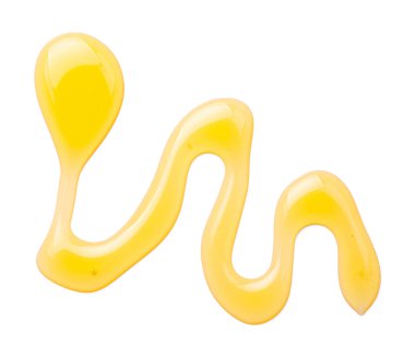 Beyaz arkaplanda izole edilmiş bal