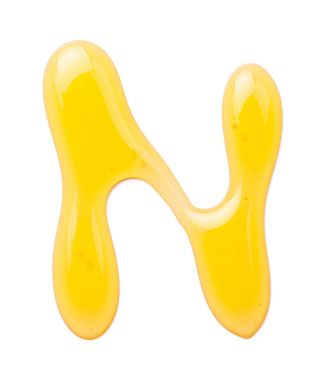 Beyaz arkaplanda izole edilmiş bal