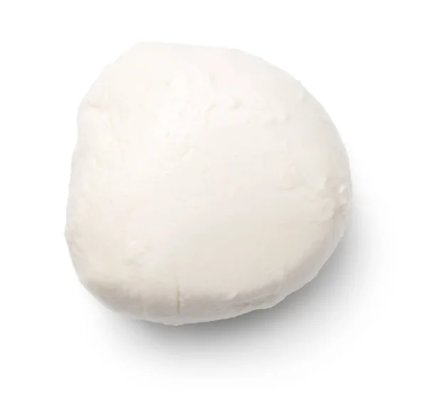 Mozzarella isolado no fundo branco — Fotografia de Stock
