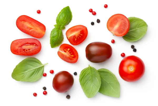 Composição com tomates cereja — Fotografia de Stock