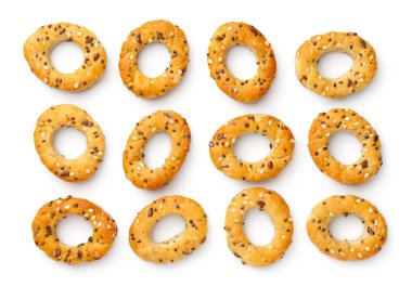 Mini bagel atıştırmalıkları koleksiyonu