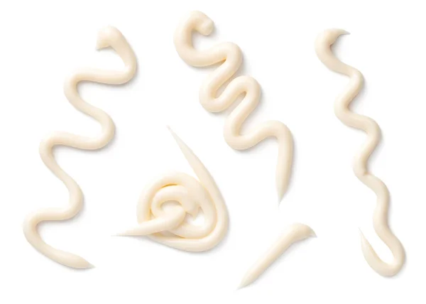 Mayonnaise diisolasi pada latar belakang putih — Stok Foto