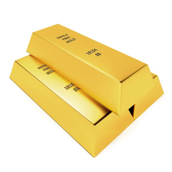 Altın çubuklar gerçekçi çizimi