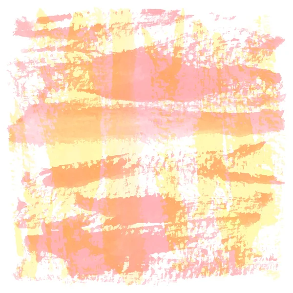 Abstraktes orange und gelbes Aquarell auf weißem Hintergrund — Stockfoto