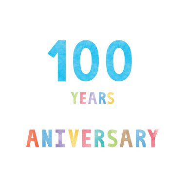 100 yıl yıldönümü kutlama kartı