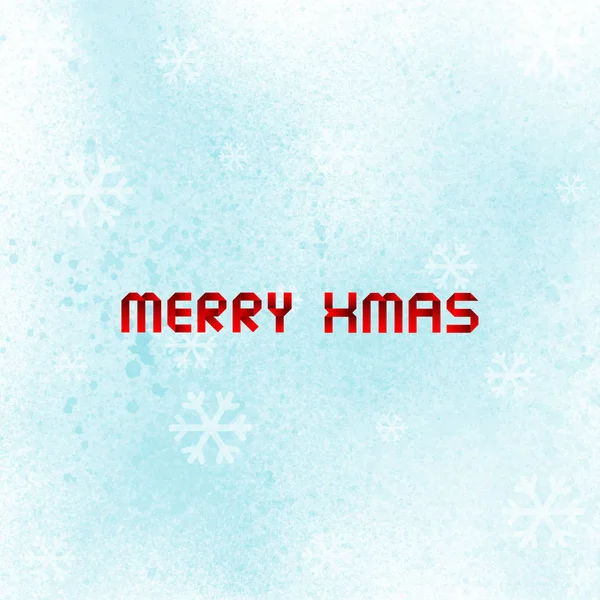 Καλά Χριστούγεννα με μπλε μπογιά σπρέι — Φωτογραφία Αρχείου