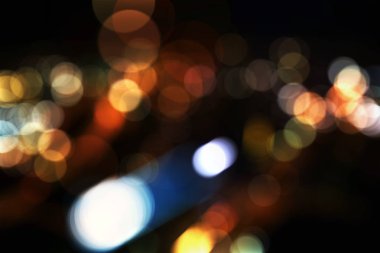 renkli ufuk bokeh ışıklar