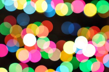 renkli ufuk bokeh ışıklar