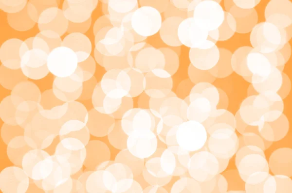 Orange och vit oskarp bokeh lampor — Stockfoto