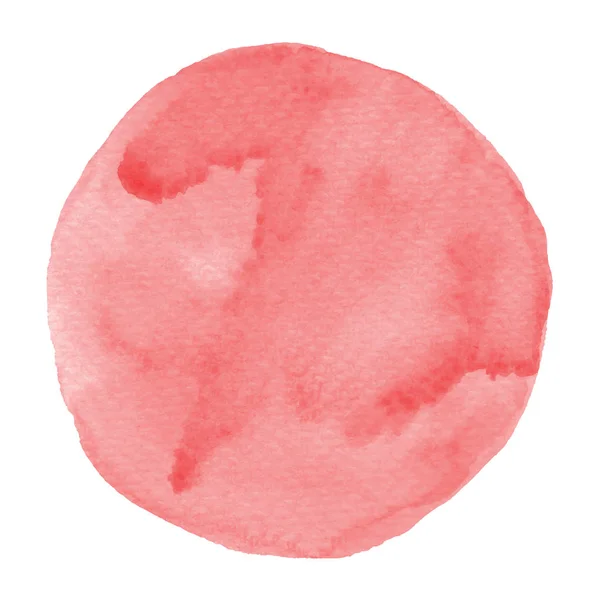 Aquarelle rouge abstraite sur fond blanc — Image vectorielle