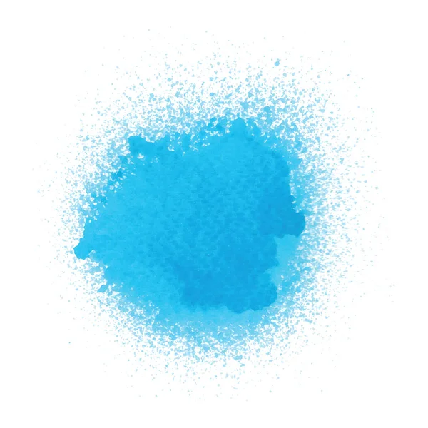 Peinture en aérosol bleue sur fond blanc — Image vectorielle