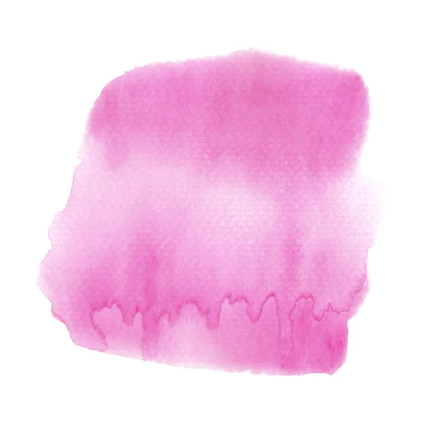 Abstract roze aquarel op witte achtergrond — Stockfoto