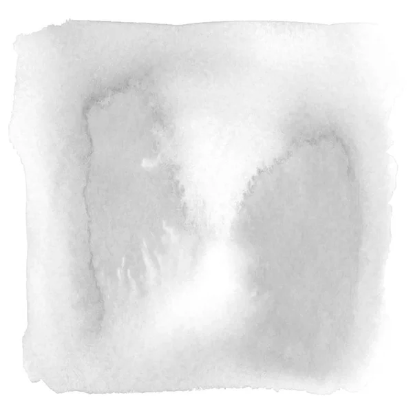 Αφηρημένη γκρι ακουαρέλα σε λευκό φόντο — Φωτογραφία Αρχείου