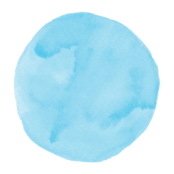 Aquarelle bleue abstraite sur fond blanc — Image vectorielle