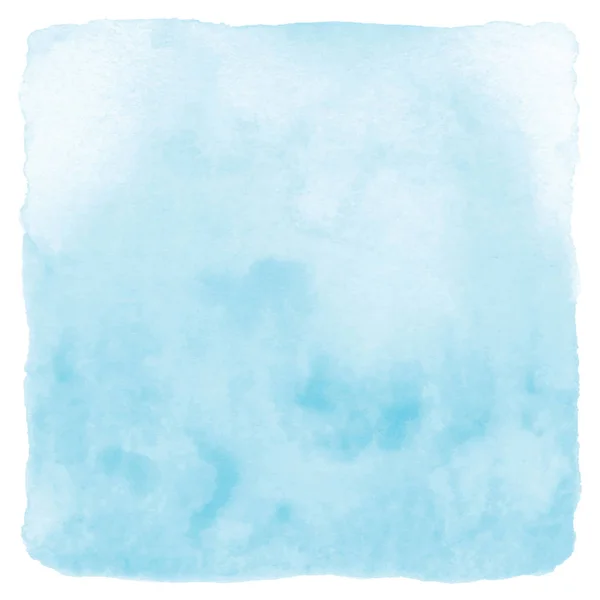 Acuarela azul abstracta sobre fondo blanco — Vector de stock