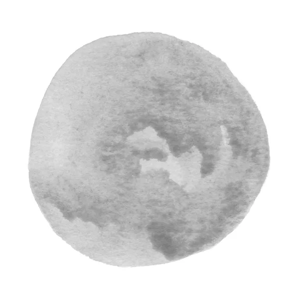 Αφηρημένη γκρι ακουαρέλα σε λευκό φόντο — Φωτογραφία Αρχείου