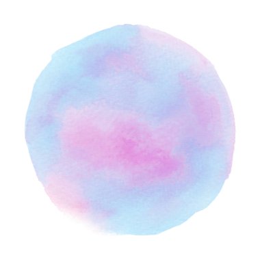 Soyut mavi ve pembe suluboya