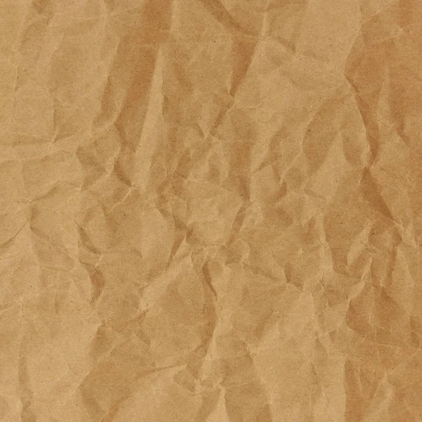 Primer plano de papel arrugado marrón — Foto de Stock