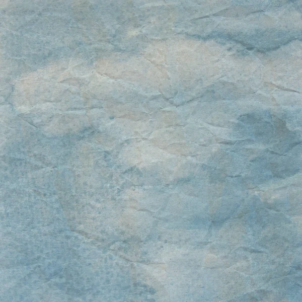 Blå skrynkligt papper för bakgrund — Stockfoto
