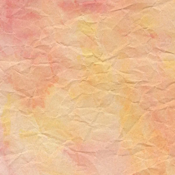 Rotes und gelbes zerknülltes Papier für Hintergrund — Stockfoto