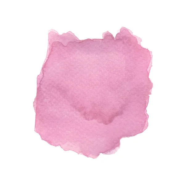 Roze aquarel op witte achtergrond — Stockvector