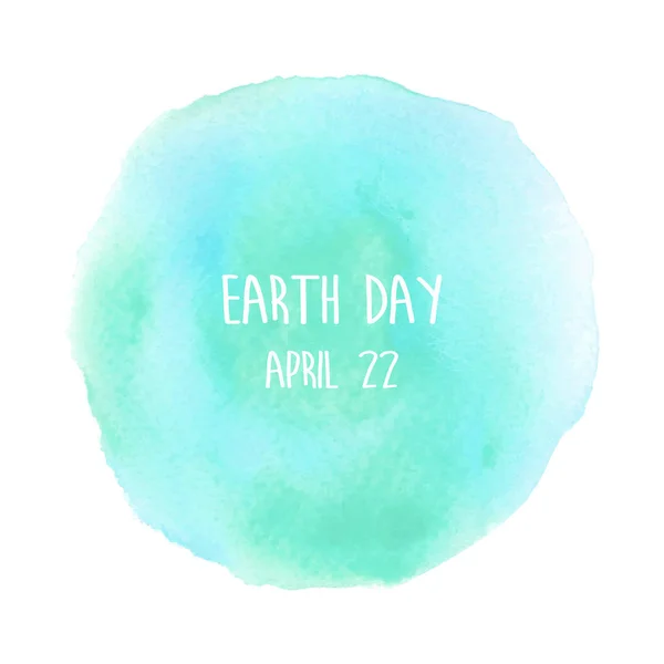 Globe painted with watercolor in earth day — Stock Photo, Image